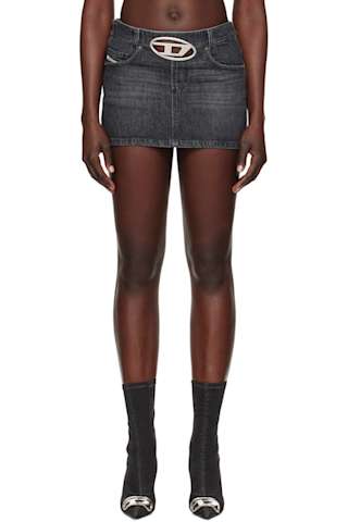 SSENSE Exclusive Brown Denim Miniskirt