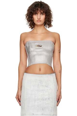 Black De-Ville Denim Tube Top