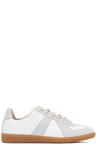 White Paint Replica Sneakers