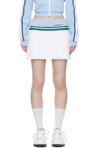 White Pleated Skort