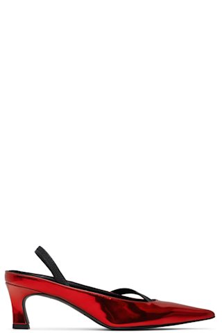 Red Sofia Slingback Heels