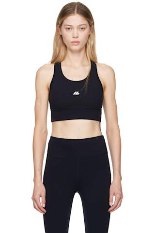Black Logo Sport Bra