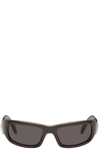 Black Swift Oval Sunglasses