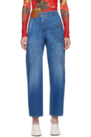 Black Twisted Workwear Jeans