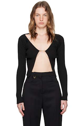 Black Les Classiques 'La maille Pralù' Cardigan