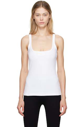 Purple 90s Vintage Logo Ribbed Tank Top