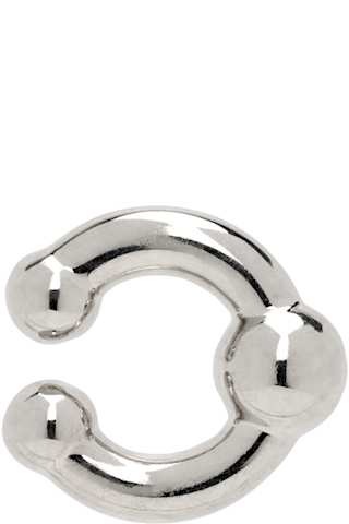 Silver 'The Piercing' Ear Cuff