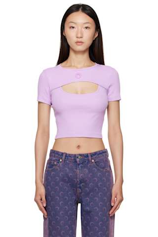 Purple Moon Laser Denim Loose Jeans