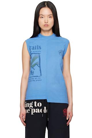 Blue Regenerated Graphic Baby Fit T-shirt