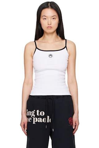 Purple Moon Logo Ribbed Jersey Tank Top