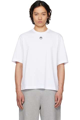 Gray Moon Logo Jersey Loose Fit T-shirt