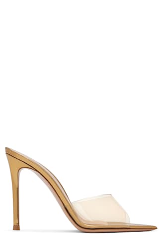 Silver Amour Mules