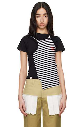 Pink Layered Ribbon Baby T-shirt