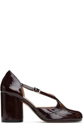 Black Tabi Pump Sandal Heels