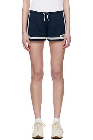 Navy & Green Mesh Tape Track Jacket