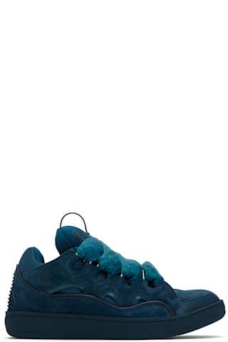 Pink Curb Leather Sneakers