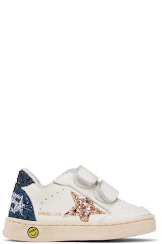 Baby White School Sneakers