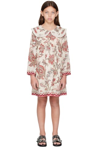 Kids White Dahlia Dress