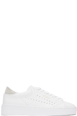 White & Taupe Orbit Neo Sneakers