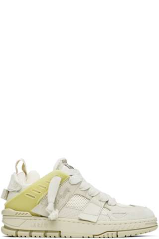 White Area Patchwork Sneakers