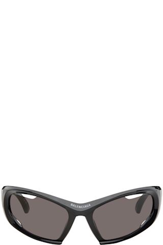 Black 4G Round Oval Sunglasses