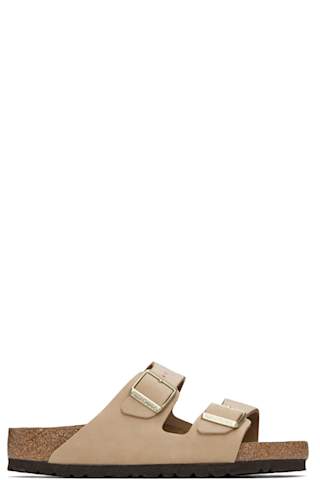 Pink Narrow Arizona Shearling Sandals