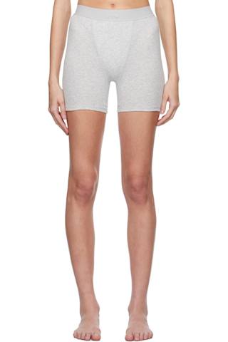 Three-Pack Multicolor Cotton Rib Boxer Boy Shorts
