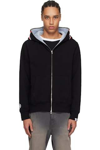 Black & Green United Arab Emirates Shark Full Zip Hoodie