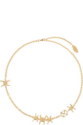 Gold & Silver Arrow Pendant Necklace