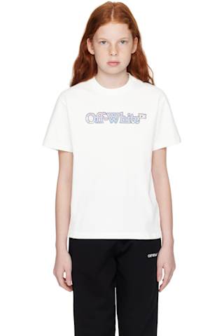Kids White Off Stamp 'Youth' T-shirt