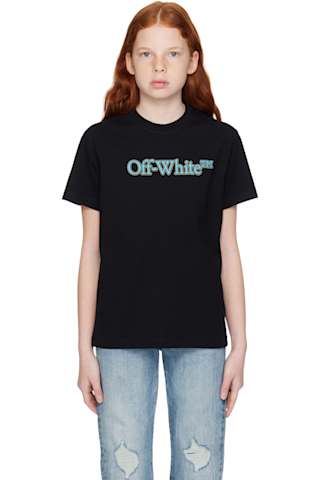 Kids White Off Stamp Clear T-shirt