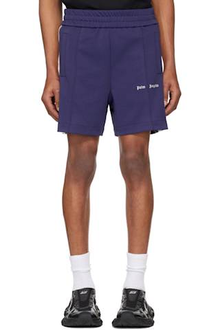 Green Embroidered Logo Track Shorts