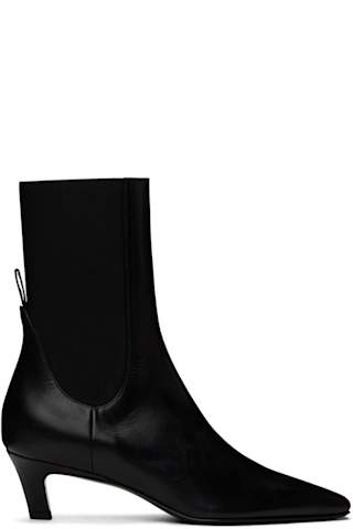Black Heeled Ankle Boots