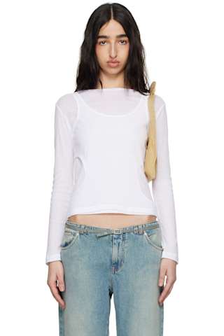 SSENSE Exclusive White Gisele T-shirt