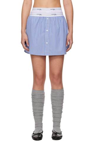 Blue Boxer Miniskirt