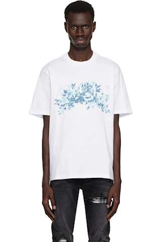 White 'Amiri' Script T-shirt