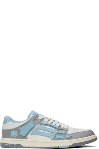 White & Red Varsity Skel Top Low Sneakers