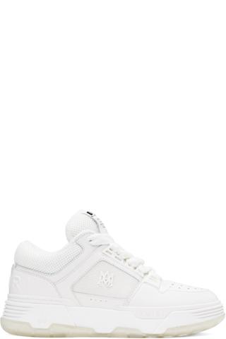 White & Yellow MA-1 Sneakers