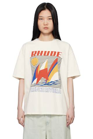 Black 'Monaco Regatta' T-shirt