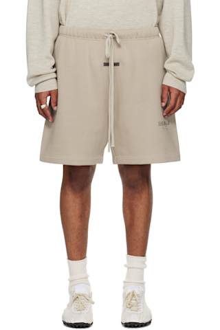 Brown Soccer Fleece Shorts
