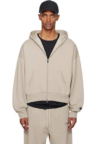 Black Classic Full Zip-Up Hoodie