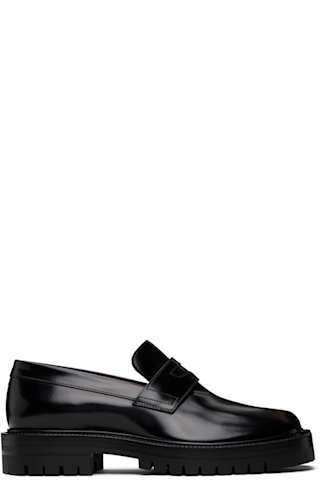 Black Tabi Lace-Up Derbys