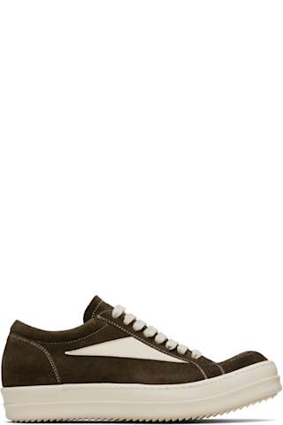 Green & Off-White Hollywood Geobasket Sneakers