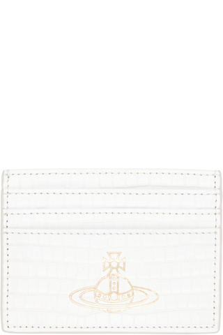 Navy Orb Flat Card Holder