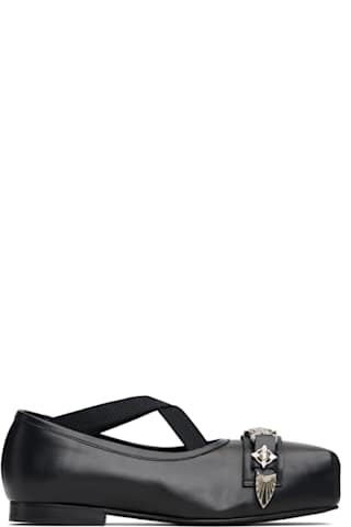 SSENSE Exclusive Black Embellished Loafers