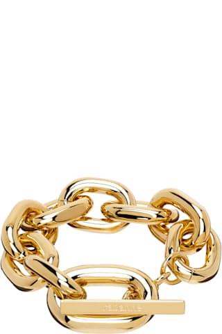 Silver Brass Ami de Coeur Chain Bracelet