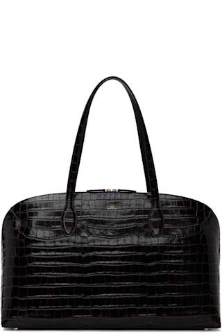 Black Suede Day Tote