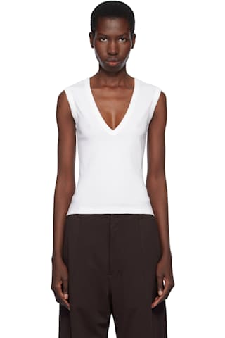White Esmé Tank Top