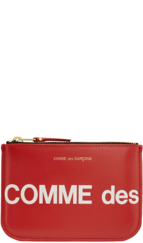 Black Huge Logo Large Pouch