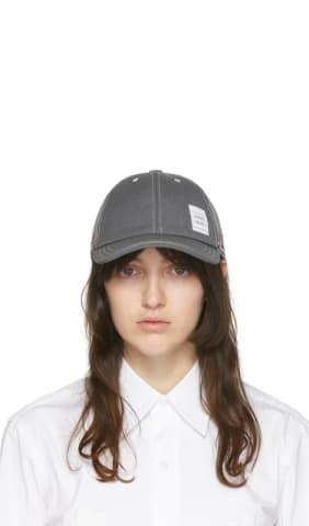 White Denim Belted Logo Trousers